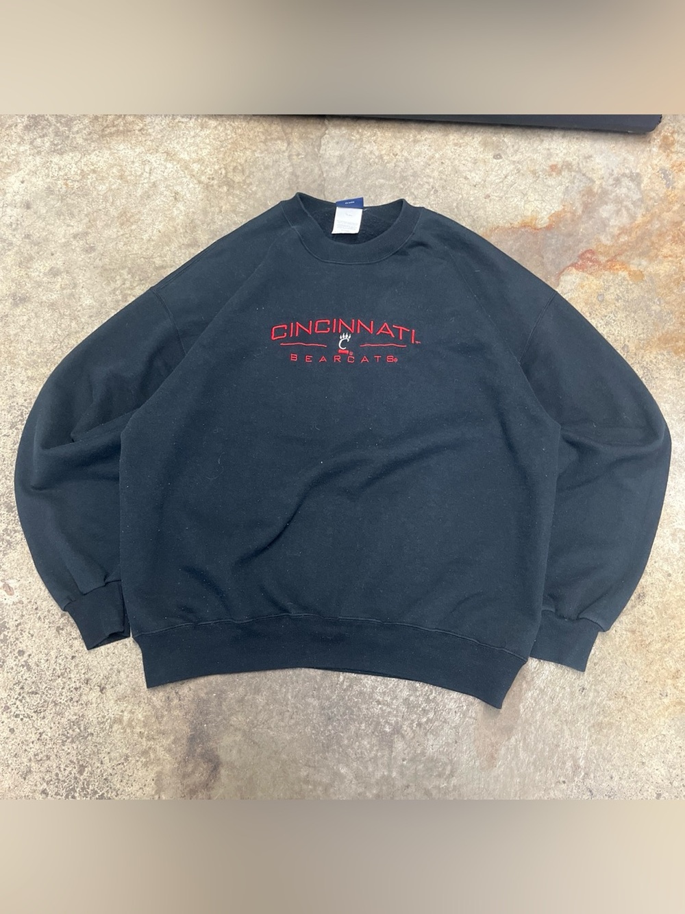 Y2K University of Cincinnati Crewneck Sweatshirt Men’s Extra Large Black College